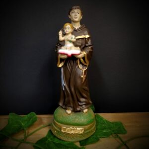 IMAGEM EM GESSO SANTO ANTÔNIO 22CM