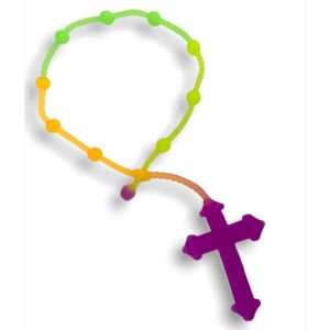 TERÇO PULSEIRA COLORIDA DE SILICONE