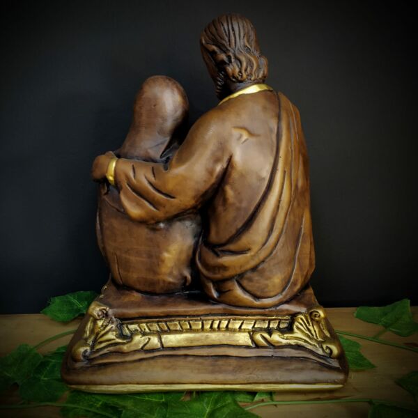 IMAGEM EM GESSO SAGRADA FAMÍLIA COM BASE 30CM - Image 3