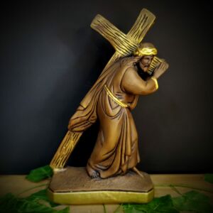 IMAGEM EM GESSO NOSSO SENHOR DOS PASSOS 30CM
