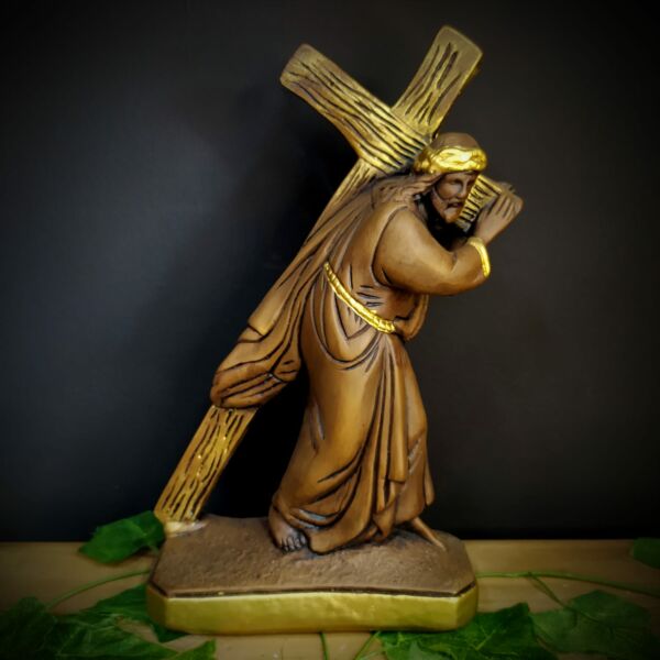IMAGEM EM GESSO NOSSO SENHOR DOS PASSOS 30CM