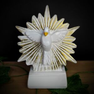 IMAGEM EM GESSO DIVINO ESPIRITO SANTO 13CM