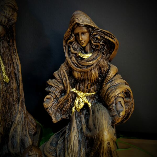 IMAGEM EM GESSO PRESEPIO SAGRADA FAMÍLIA 3 PEÇAS 34CM - Image 3