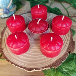 VELA RECHOUD VERMELHA COM AROMA DE ROSAS PACOTE COM 6 UNIDADES - SANTA TEREZINHA