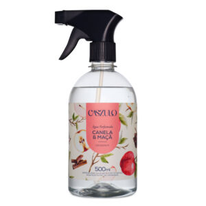 ÁGUA PERFUMADA CANELA E MAÇA 500 ML - CAZSULO