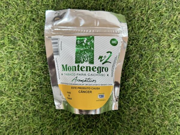 TABACO PARA CACHIMBO MONTENEGRO N2 SABOR MENTA 30G