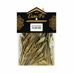PACOTE DE ERVAS FOLHAS DE OLIVEIRA 15G - CASA FÉ