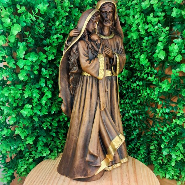 IMAGEM EM GESSO SAGRADA FAMÍLIA 40CM - Imagem 2