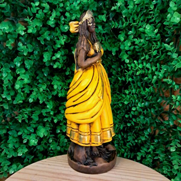 IMAGEM EM GESSO ORIXÁ OXUM ENVELHECIDA 30CM - Imagem 2
