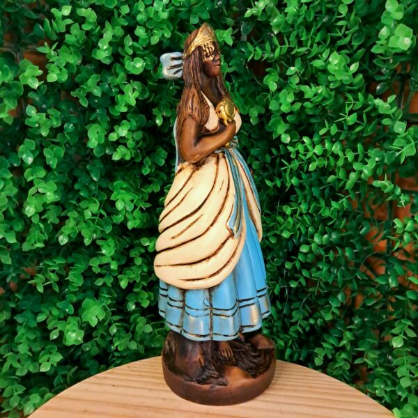 IMAGEM EM GESSO ORIXÁ IEMANJÁ ENVELHECIDA 30CM - Imagem 2