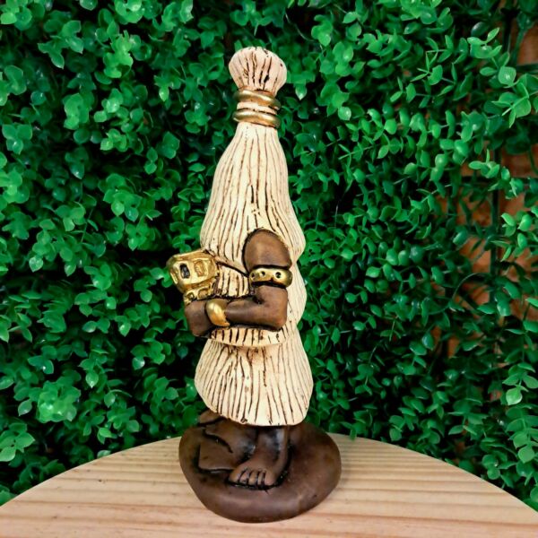 IMAGEM EM GESSO ORIXÁ OMOLU ENVELHECIDO 25CM - Imagem 2