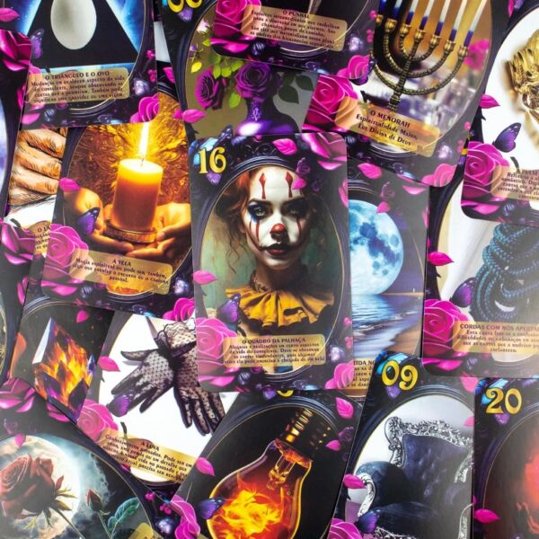 BARALHO DAMA DA NOITE 36 CARTAS ARCANOS MAIORES E MANUAL EXPLICATIVO - Imagem 4