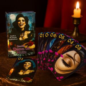 BARALHO DAMA DA NOITE 36 CARTAS ARCANOS MAIORES E MANUAL EXPLICATIVO