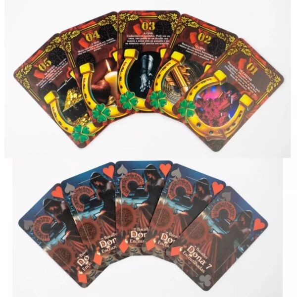 TAROT DA DONA 7 ENCRUZILHADAS 36 CARTAS ARCANOS MAIORES AUTO EXPLICATIVAS - Imagem 3