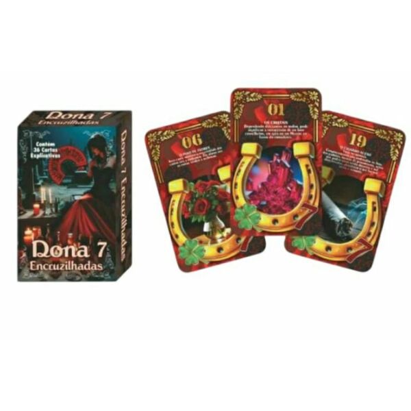 TAROT DA DONA 7 ENCRUZILHADAS 36 CARTAS ARCANOS MAIORES AUTO EXPLICATIVAS - Imagem 4