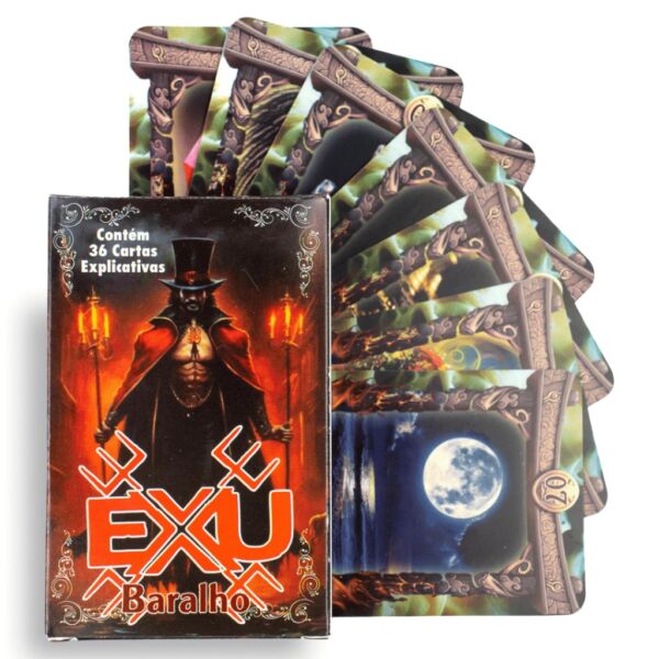 TAROT DE EXU 36 CARTAS ARCANOS MAIORES AUTO EXPLICATIVAS - Imagem 2