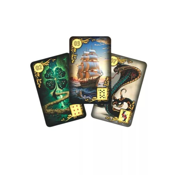 BARALHO TAROT CIGANO COM 36 CARTAS ARCANOS MAIORES E MANUAL EXPLICATIVO - Imagem 2