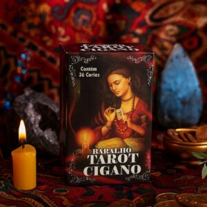BARALHO TAROT CIGANO COM 36 CARTAS ARCANOS MAIORES E MANUAL EXPLICATIVO