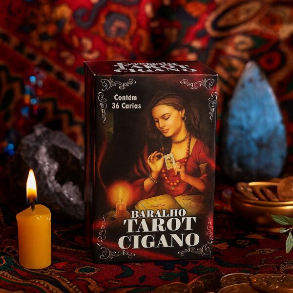 BARALHO TAROT CIGANO COM 36 CARTAS ARCANOS MAIORES E MANUAL EXPLICATIVO