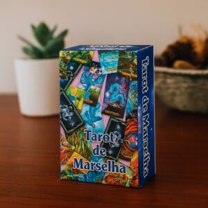 BARALHO TAROT DE MARSELHA COM 22 CARTAS ARCANOS MAIORES E MANUAL EXPLICATIVO