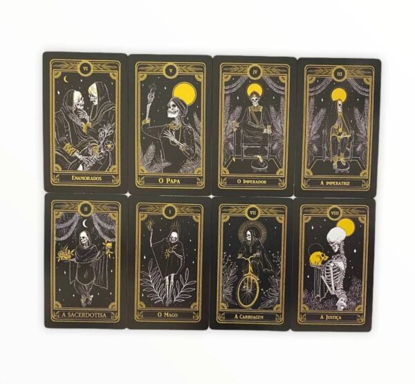 O TAROT NEGRO COM 22 CARTAS ARCANOS MAIORES E MANUAL EXPLICATIVO - Imagem 5