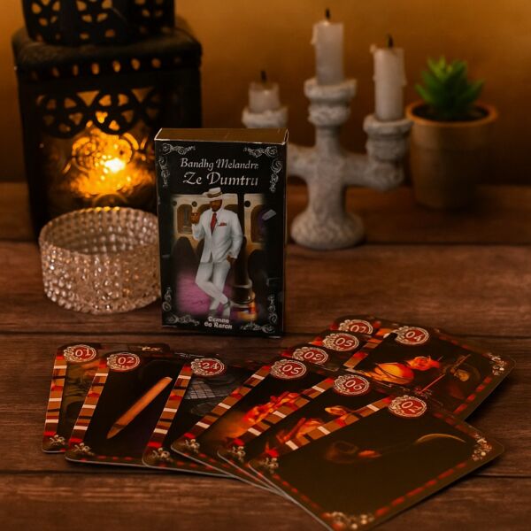 BARALHO MALANDRO ZÉPILINTRA COM 36 CARTAS ARCANOS MAIORES E MANUAL EXPLICATIVO