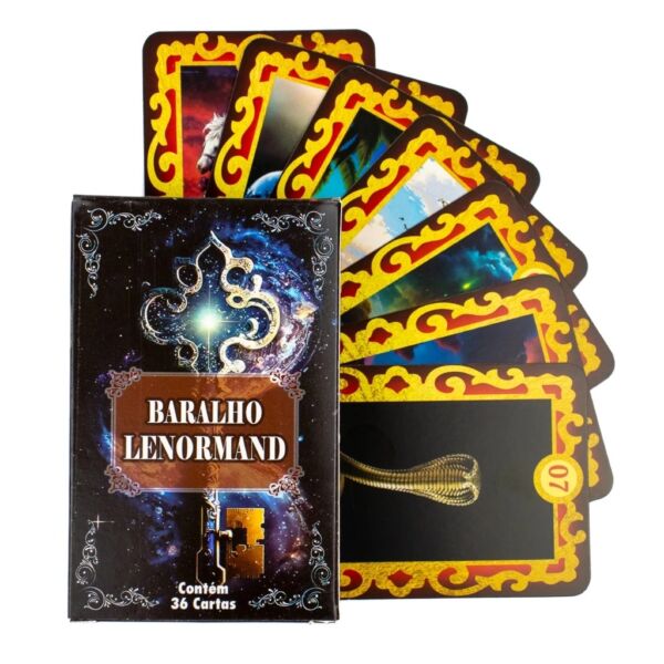 BARALHO LENORMAND COM 36 CARTAS ARCANOS MAIORES E MANUAL EXPLICATIVO - Imagem 2