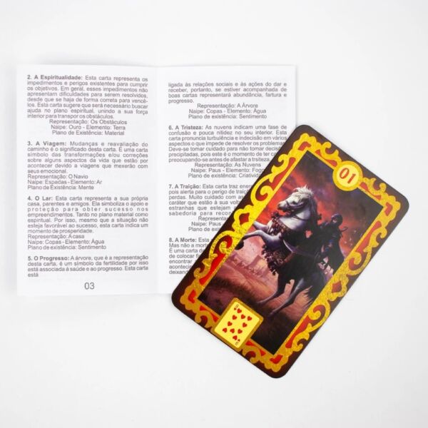 BARALHO LENORMAND COM 36 CARTAS ARCANOS MAIORES E MANUAL EXPLICATIVO - Imagem 4