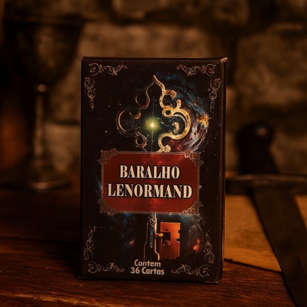 BARALHO LENORMAND COM 36 CARTAS ARCANOS MAIORES E MANUAL EXPLICATIVO