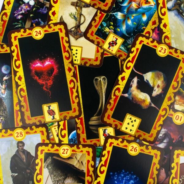 BARALHO LENORMAND COM 36 CARTAS ARCANOS MAIORES E MANUAL EXPLICATIVO - Imagem 5