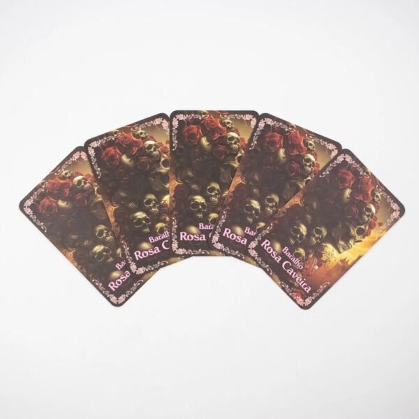 BARALHO DA ROSA CAVEIRA COM 36 CARTAS ARCANOS MAIORES E MANUAL EXPLICATIVO - Imagem 6