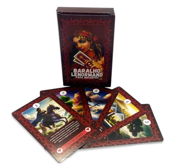 BARALHO LENORMAND PARA INICIANTES COM 36 CARTAS ARCANOS MAIORES AUTO EXPLICATIVAS - Imagem 3