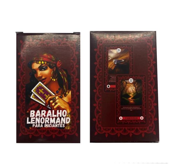 BARALHO LENORMAND PARA INICIANTES COM 36 CARTAS ARCANOS MAIORES AUTO EXPLICATIVAS - Imagem 4