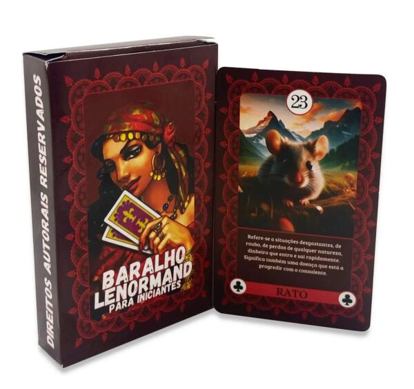 BARALHO LENORMAND PARA INICIANTES COM 36 CARTAS ARCANOS MAIORES AUTO EXPLICATIVAS - Imagem 5
