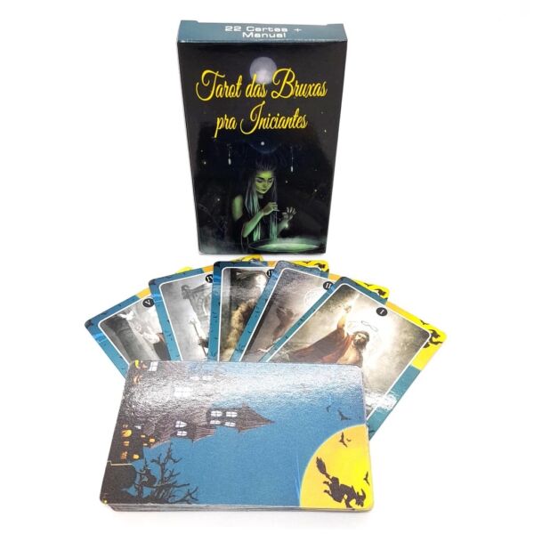TAROT DAS BRUXAS PARA INICIANTES COM 22 CARTAS ARCANOS MAIORES AUTO EXPLICATIVAS - Imagem 2