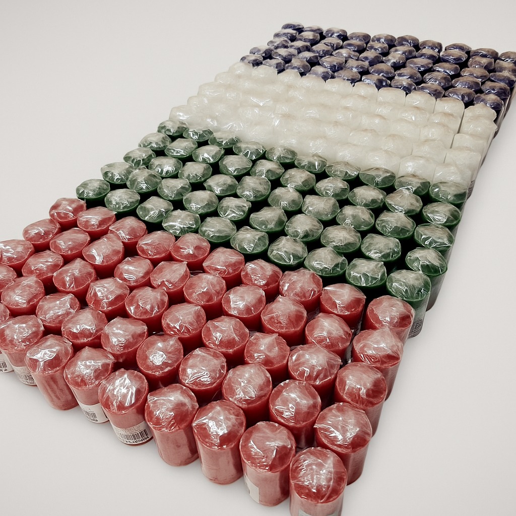 KIT 4 MINI VELAS DO ADVENTO DA FAMÍLIA 5CM - Imagem 3