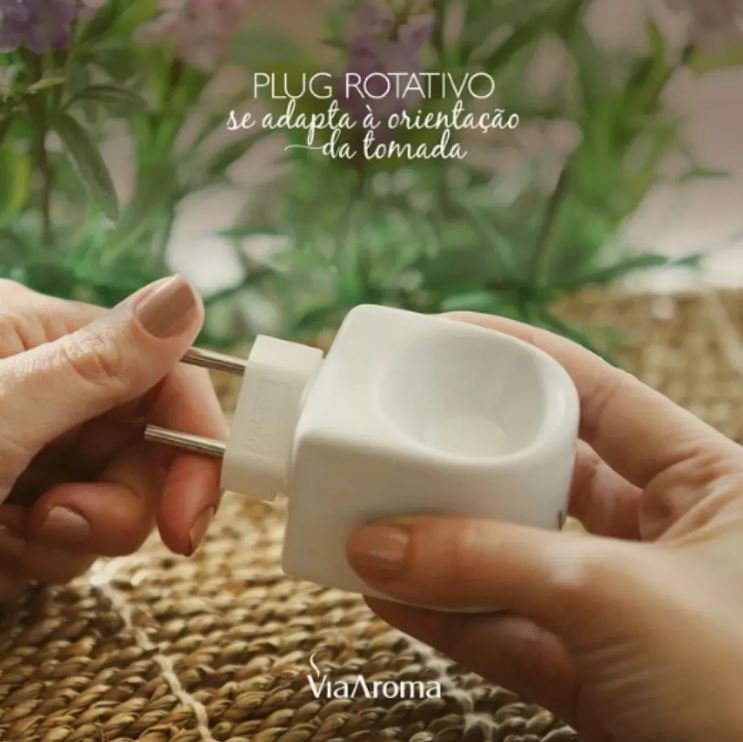 KIT AROMATIZADOR ELÉTRICO ORIGINAL BRANCO + ESSÊNCIA LAVANDA - VIA AROMA - Imagem 4