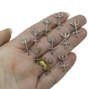 PINGENTE TRIDENTE DE POMBA GIRA MINI NÍQUEL (7557) - UNIDADE