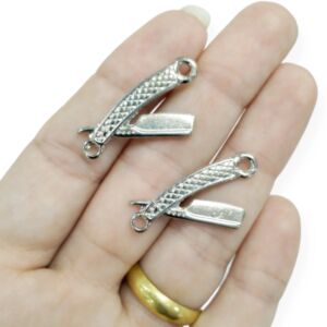 PINGENTE NAVALHA NÍQUEL (7586) - UNIDADE