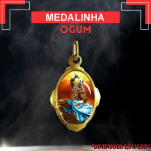 PINGENTE FOLHEADO OGUM - UNIDADE
