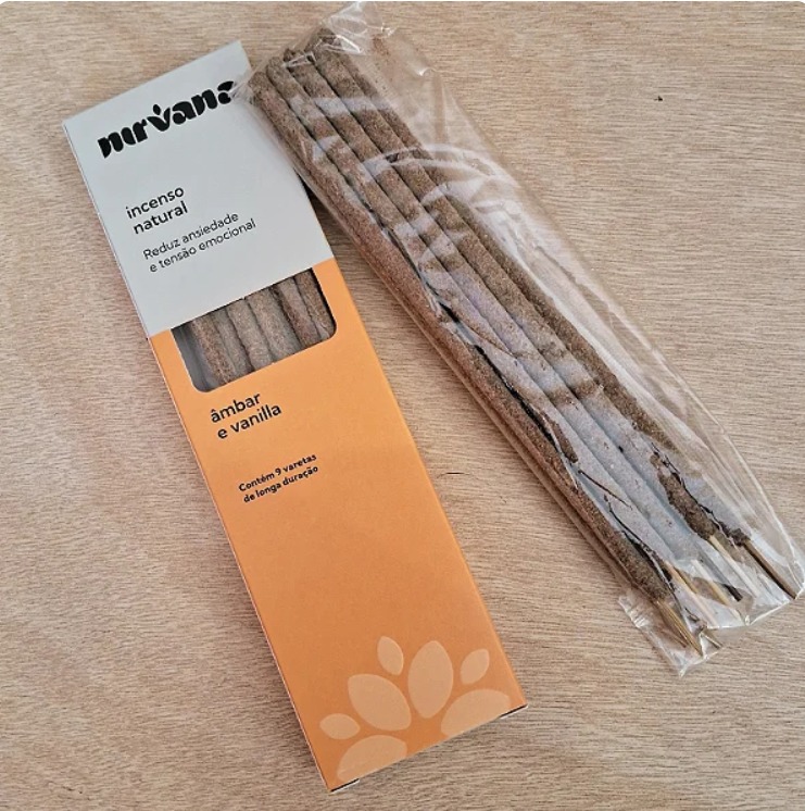 INCENSO NATURAL ÂMBAR E VANILLA - NIRVANA