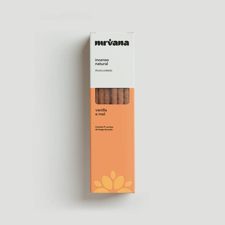 INCENSO NATURAL VANILLA E MEL - NIRVANA