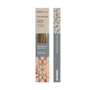 INCENSO NATURAL PREMIUM BREU BRANCO COM MIRRA - NIRVANA