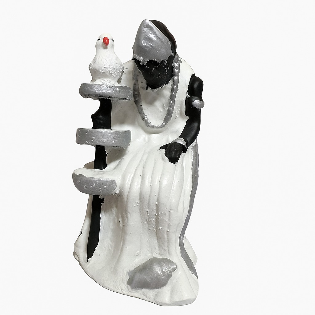 IMAGEM EM RESINA ORIXÁ OXALÁ MINI 6CM