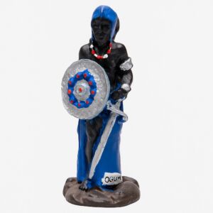 IMAGEM EM RESINA ORIXÁ OGUM MINI 7CM