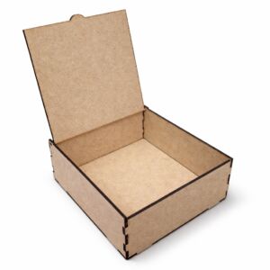 CAIXA PORTA OBJETOS BAÚ EM MDF 6X15X15CM