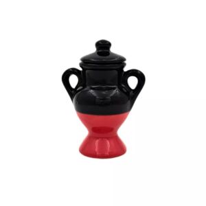 QUARTINHA MINI COM ASA BICOLOR VERMELHA E PRETA12 CM MODELO 511