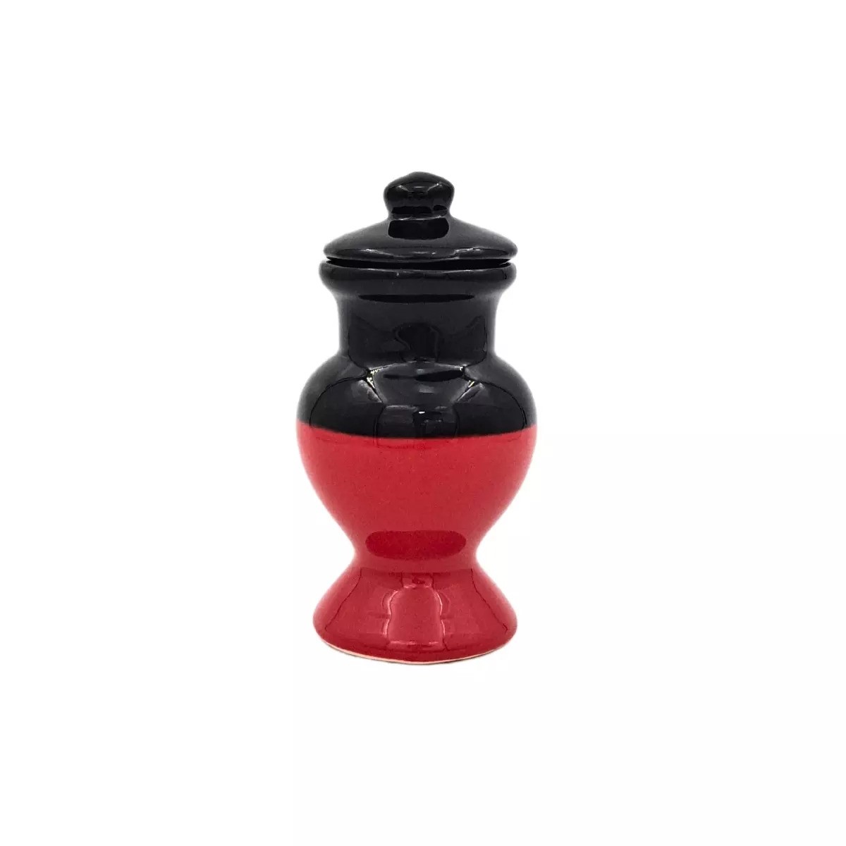 QUARTINHA MINI SEM ASA BICOLOR VERMELHA E PRETA12 CM MODELO 511