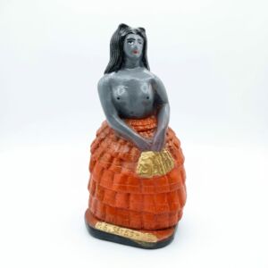 IMAGEM EM GESSO POMBO GIRA SETE SAIAS 21CM