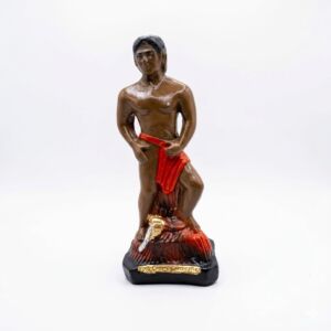 IMAGEM EM GESSO EXU CHAMA DINHEIRO 20CM